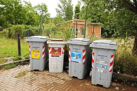 Müllentsorgung auf dem Stellplatz Punto Sosta per Camper