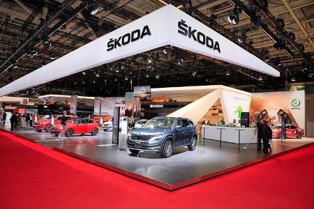 Skoda: Messestand Pariser Autosalon 2018