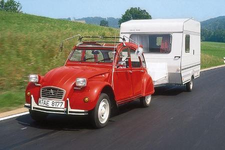 Wohnwagen-Check, Ente, Citroen CV