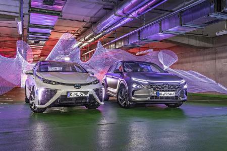 Hyundai Nexo, Toyota Mirai, Exterieur