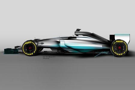 Mercedes W11 - F1 Concept 2020 - Cockpitschutz Kanzel - Formel 1