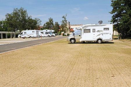 Stellplatz an der Therme