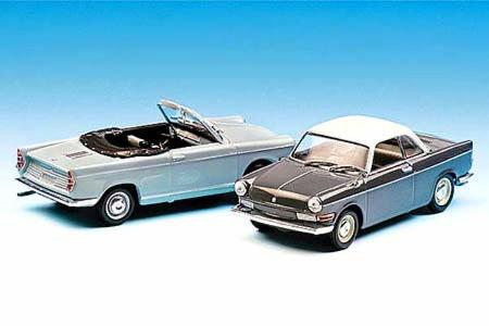 BMW 700 Cabriolet und Coupé (von links) von Minichamps in 1:43
