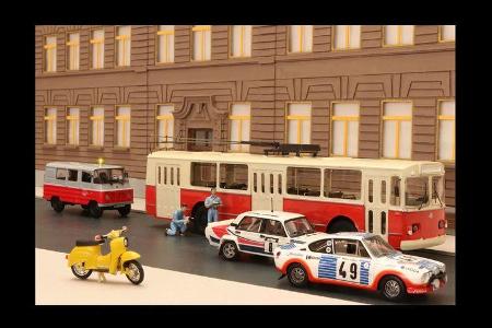 Stop-Motion, Animationsfilm, Ost-Klassiker, Skoda 130 RS, Lada VFTS, Modellautos