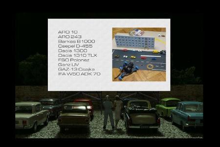 Stop-Motion, Animationsfilm, Ost-Klassiker, Skoda 130 RS, Lada VFTS, Modellautos