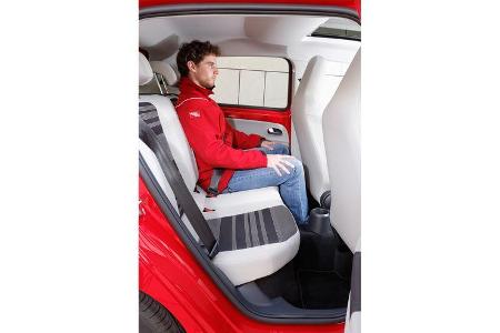 Seat Mii, Fondsitz, Beinfreiheit