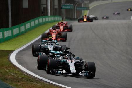 Lewis Hamilton - Mercedes - GP Brasilien 2018 - Rennen