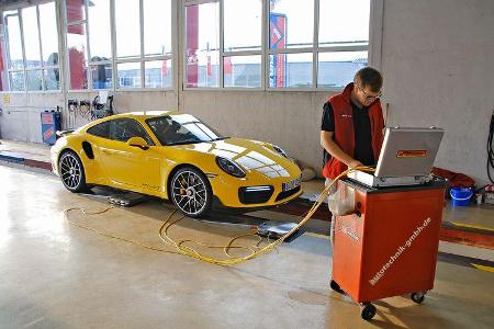 Porsche 911 991.2 Turbo S, Prüfstand