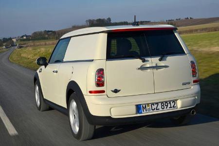 Mini Cooper D Clubvan, Heckansicht