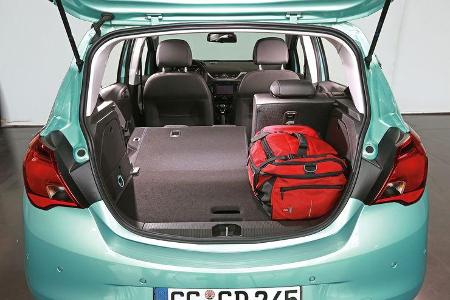 Opel Corsa, Kofferraum