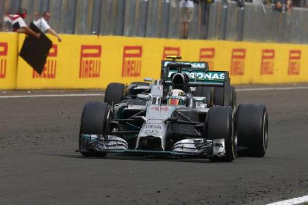 Lewis Hamilton & Nico Rosberg - Mercedes - GP Ungarn 2014
