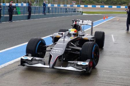 Esteban Gutierrez - Sauber - Formel 1 - Test - Jerez - 29. Januar 2014