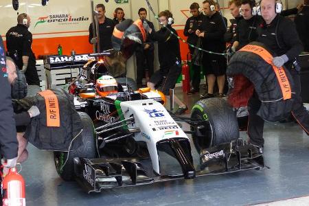 Sergio Perez - Force India - Formel 1 - Test - Jerez - 29. Januar 2014