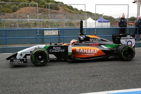 Sergio Perez - Force India - Formel 1 - Test - Jerez - 29. Januar 2014
