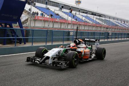 Sergio Perez - Force India - Formel 1 - Test - Jerez - 29. Januar 2014