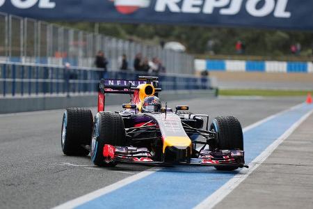 Sebastian Vettel - Red Bull - Formel 1 - Test - Jerez - 29. Januar 2014