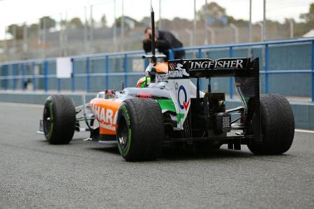 Sergio Perez - Force India - Formel 1 - Test - Jerez - 29. Januar 2014