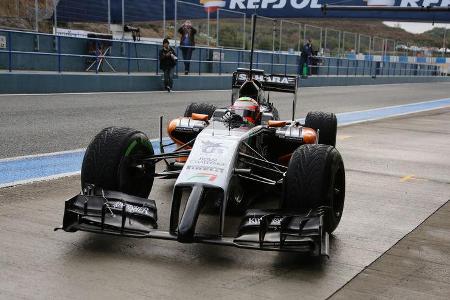 Sergio Perez - Force India - Formel 1 - Test - Jerez - 29. Januar 2014