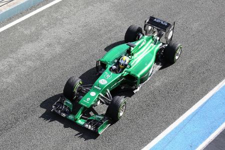 Marcus Ericsson - Caterham - Jerez - Formel 1 - Test - 29. Januar 2014