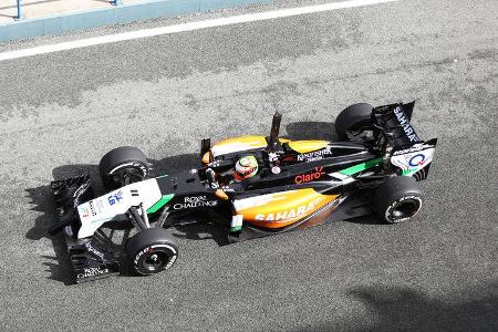 Sergio Perez - Force India - Jerez - Formel 1 - Test - 29. Januar 2014