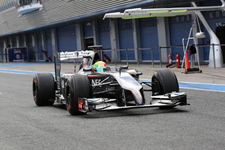 Esteban Gutierrez - Sauber - Formel 1 - Test - Jerez - 29. Januar 2014