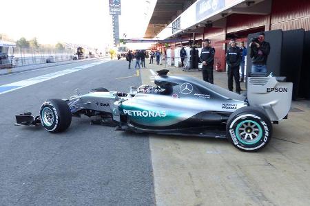 Lewis Hamilton - Mercedes - Formel 1-Test - Barcelona - 19. Februar 2015