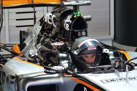 Sergio Perez - Force India - Formel 1-Test - Barcelona - 19. Februar 2015
