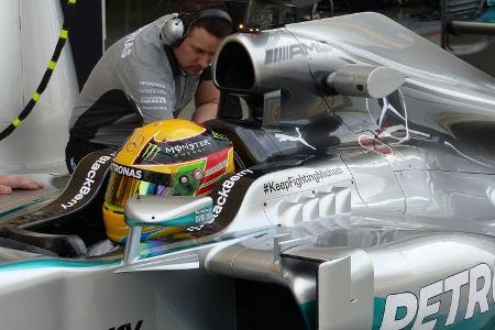 Lewis Hamilton - Mercedes - Formel 1 - Test - Bahrain - 28. Februar 2014