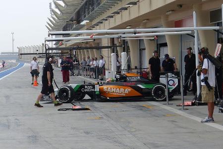 Sergio Perez - Force India - Formel 1 - Test - Bahrain - 28. Februar 2014