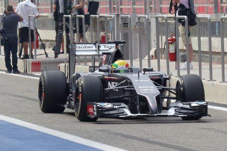 Esteban Gutierrez - Sauber - Formel 1 - Test - Bahrain - 28. Februar 2014