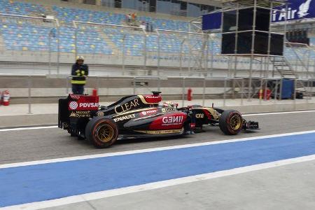Pastor Maldonado - Lotus - Formel 1 - Test - Bahrain - 28. Februar 2014
