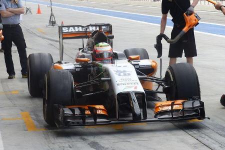 Sergio Perez - Force India - Formel 1 - Test - Bahrain - 28. Februar 2014