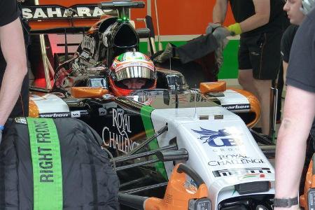 Sergio Perez - Force India - Formel 1 - Test - Bahrain - 28. Februar 2014