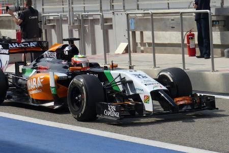 Sergio Perez - Force India - Formel 1 - Test - Bahrain - 28. Februar 2014