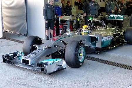 Lewis Hamilton - Mercedes - Formel 1 - Jerez-Test - 28. Januar 2014