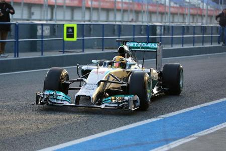 Lewis Hamilton - Mercedes - Formel 1 - Jerez-Test - 28. Januar 2014