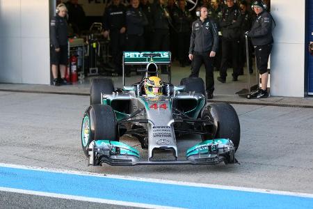 Lewis Hamilton - Mercedes - Formel 1 - Jerez-Test - 28. Januar 2014