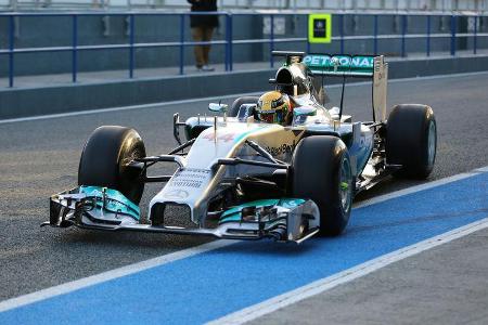 Lewis Hamilton - Mercedes - Formel 1 - Jerez-Test - 28. Januar 2014