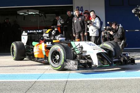Sergio Perez - Force India - Formel 1 - Jerez-Test - 28. Januar 2014