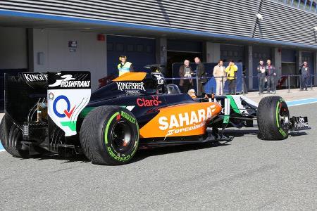 Sergio Perez - Force India - Formel 1 - Jerez-Test - 28. Januar 2014