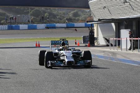 Lewis Hamilton - Mercedes - Formel 1 - Jerez-Test - 28. Januar 2014