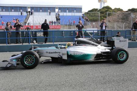 Lewis Hamilton - Mercedes - Formel 1 - Jerez-Test - 28. Januar 2014
