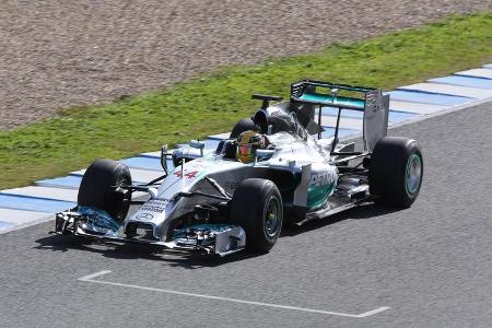 Lewis Hamilton - Mercedes - Formel 1 - Jerez-Test - 28. Januar 2014