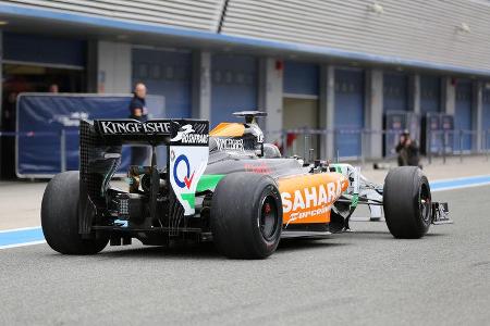 Sergio Perez - Force India - Formel 1 - Test - Jerez - 28. Januar 2014