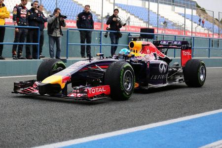 Sebastian Vettel - Red Bull - Formel 1 - Test - Jerez - 28. Januar 2014