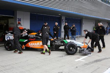 Sergio Perez - Force India - Formel 1 - Test - Jerez - 28. Januar 2014