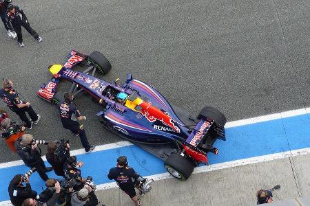 Sebastian Vettel - Red Bull - Formel 1 - Test - Jerez - 28. Januar 2014