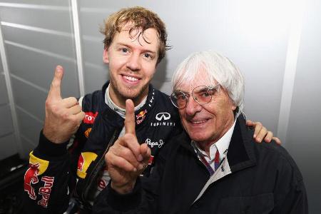 Vettel & Ecclestone GP Brasilien 2012