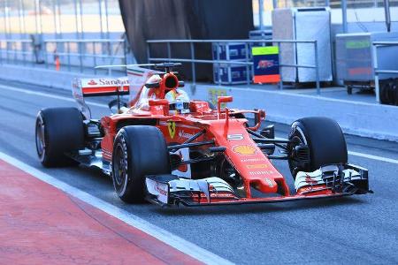 Sebastian Vettel - Ferrari - Formel 1 - Test - Barcelona - 7. März 2017