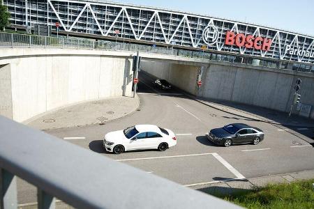 Audi S8, Mercedes S 63 4Matic, Draufsicht